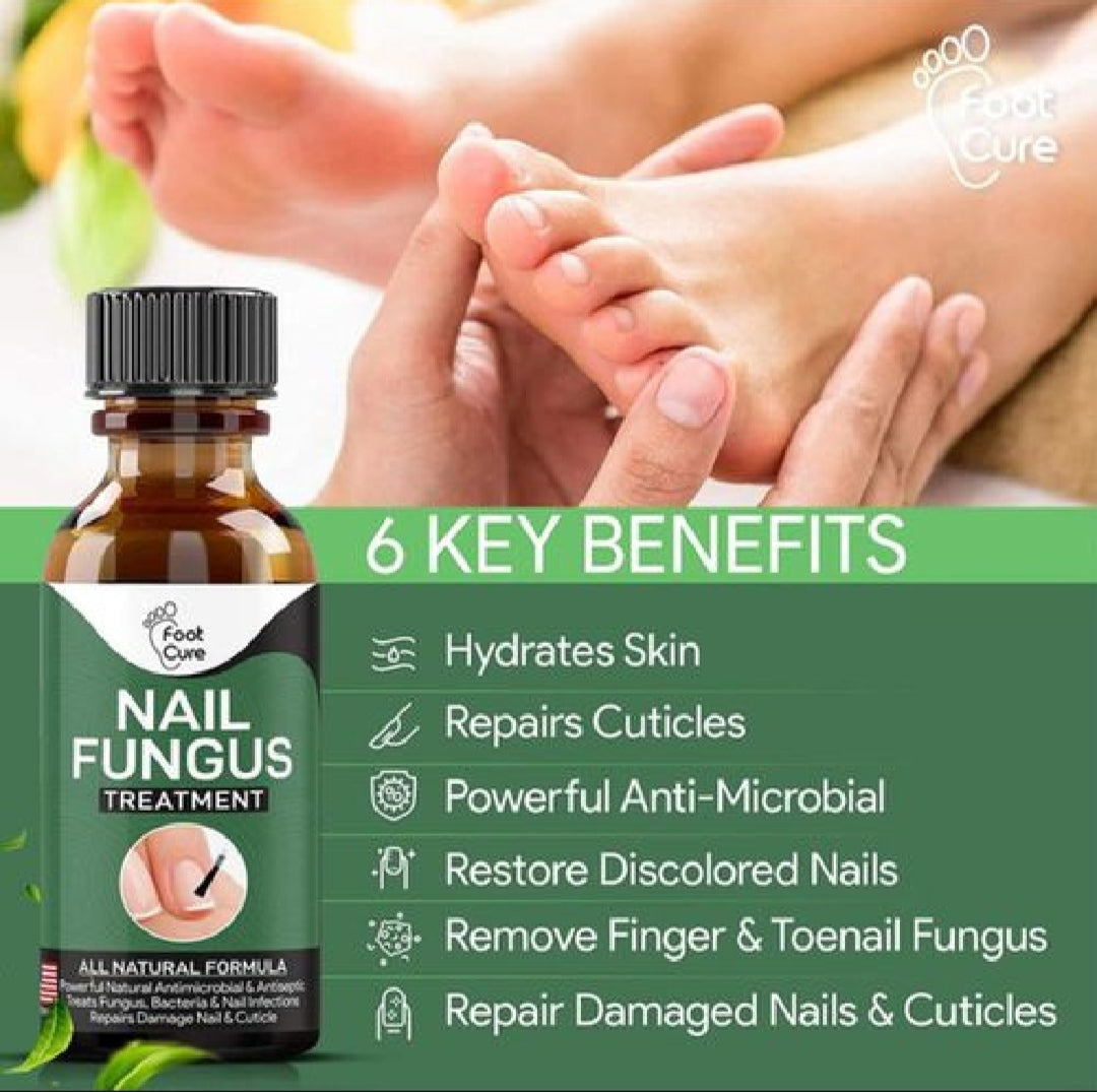 Foot Cure Nail Fungus Treatment – Natural Antifungal Oil for Damaged Nails - Trendy Crate Pk