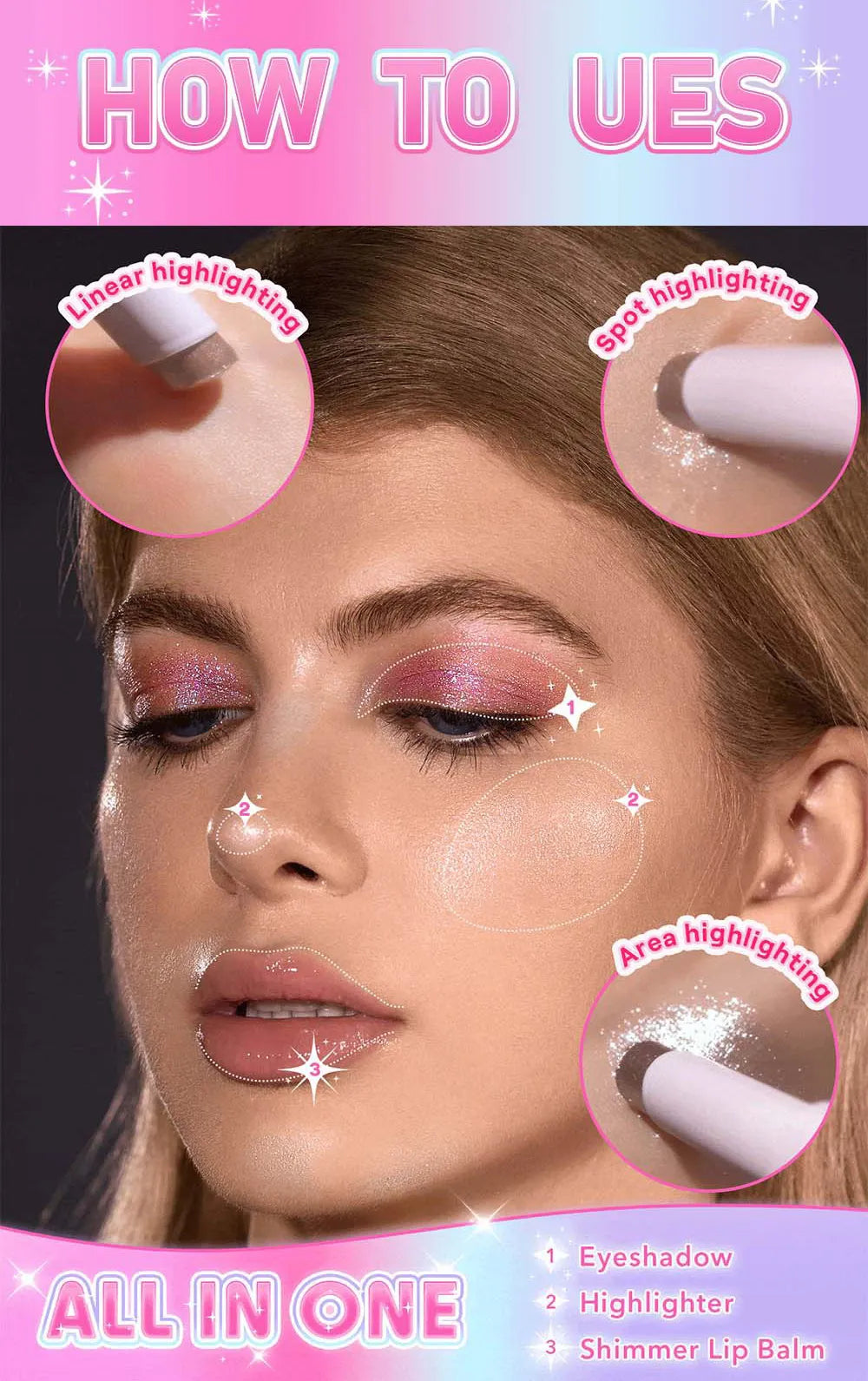 6 IN 1 Magic Color Changing Jelly Lipstick – Shiny & Hydrating Lip Glaze - Trendy Crate Pk