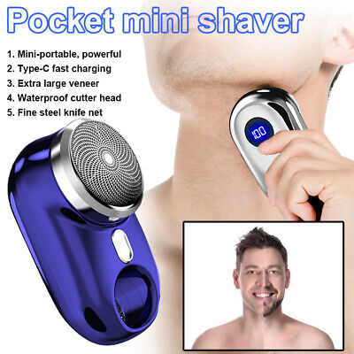 Mini Shave Portable Shaver Wet and Dry Men Is USB Rechargeable Shaver Charging Simple One Touch. - Trendy Crate Pk