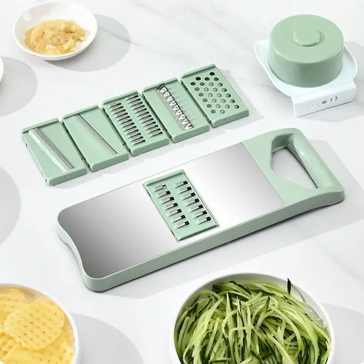5 In 1 Stainless Steel Multifunctional Vegetable Slicer Cutter - Trendy Crate Pk