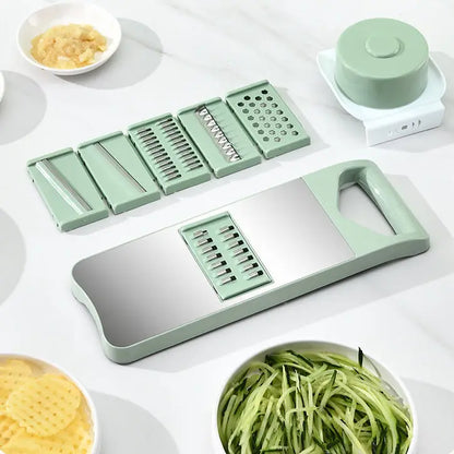 5 In 1 Stainless Steel Multifunctional Vegetable Slicer Cutter - Trendy Crate Pk