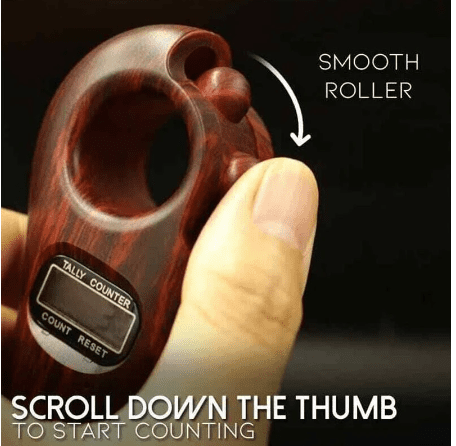 Rotating Prayer Beads with Digital Counter - Portable Finger Tasbeeh Misbaha Counter for Muslim Prayers - Islamic Tasbih - Perfect Muslim Eid Gift - Trendy Crate Pk