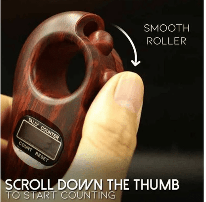 Rotating Prayer Beads with Digital Counter - Portable Finger Tasbeeh Misbaha Counter for Muslim Prayers - Islamic Tasbih - Perfect Muslim Eid Gift - Trendy Crate Pk