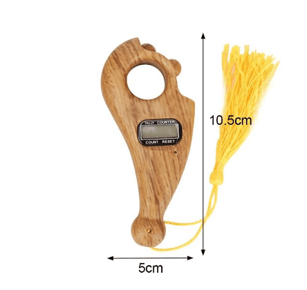 Rotating Prayer Beads with Digital Counter - Portable Finger Tasbeeh Misbaha Counter for Muslim Prayers - Islamic Tasbih - Perfect Muslim Eid Gift - Trendy Crate Pk