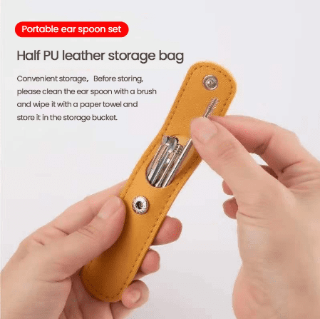 6pcs/set Ear Cleaner Wax Removal Stainless Steel Ear Wax Pickers Ear Cleaning Tools Spoon Earwax Remover Beauty Health Earpick - Trendy Crate Pk